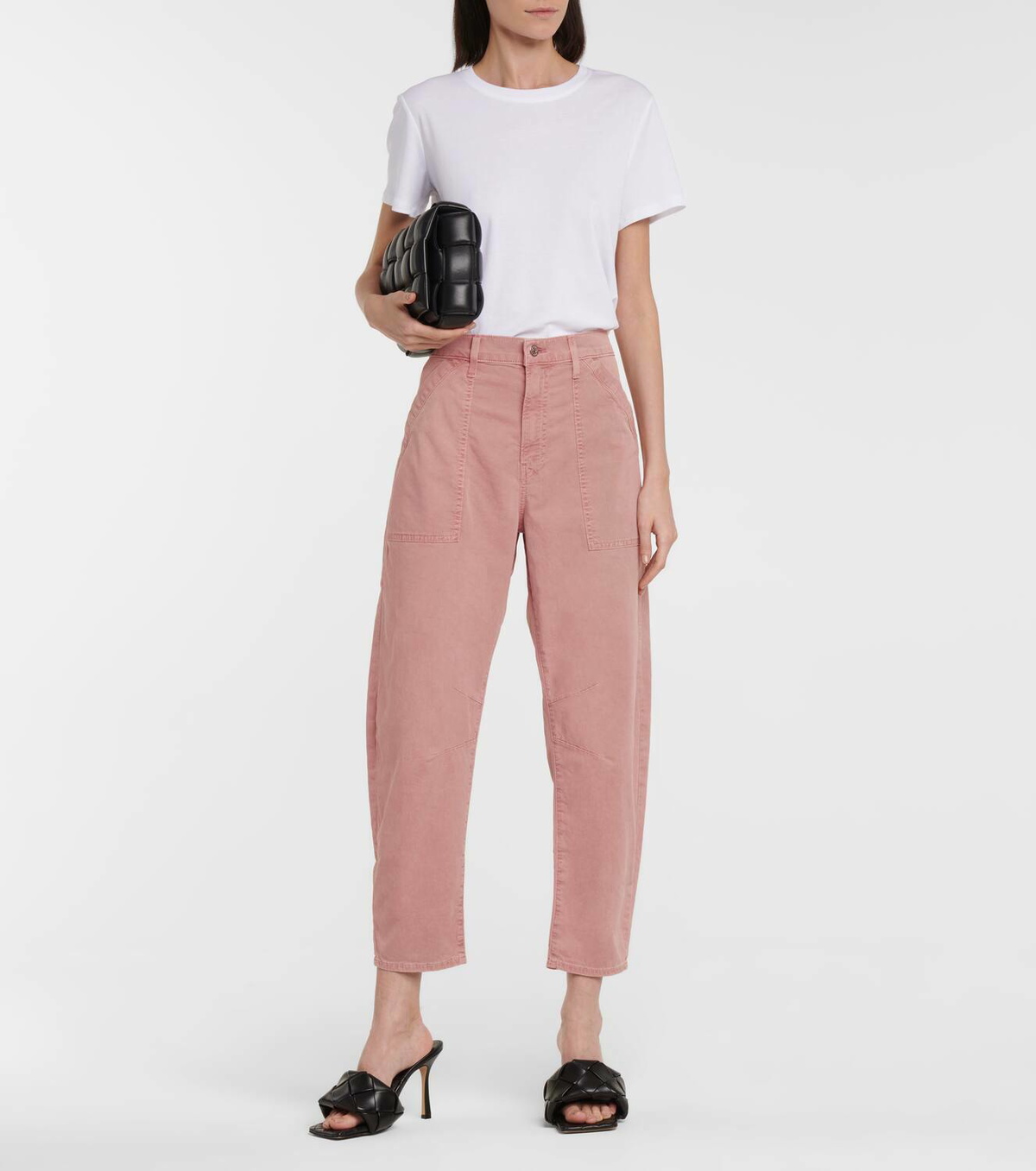 Veronica Beard Charlie high-rise cropped pants Veronica Beard