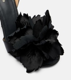 Ferragamo Ghilly 95 floral-appliqué satin sandals
