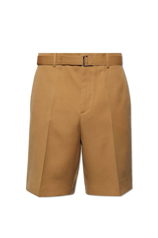 Photo: Lanvin Pressed Crease Belted Shorts