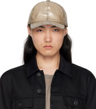 Rick Owens DRKSHDW Gold Megacrust Denim Baseball Cap