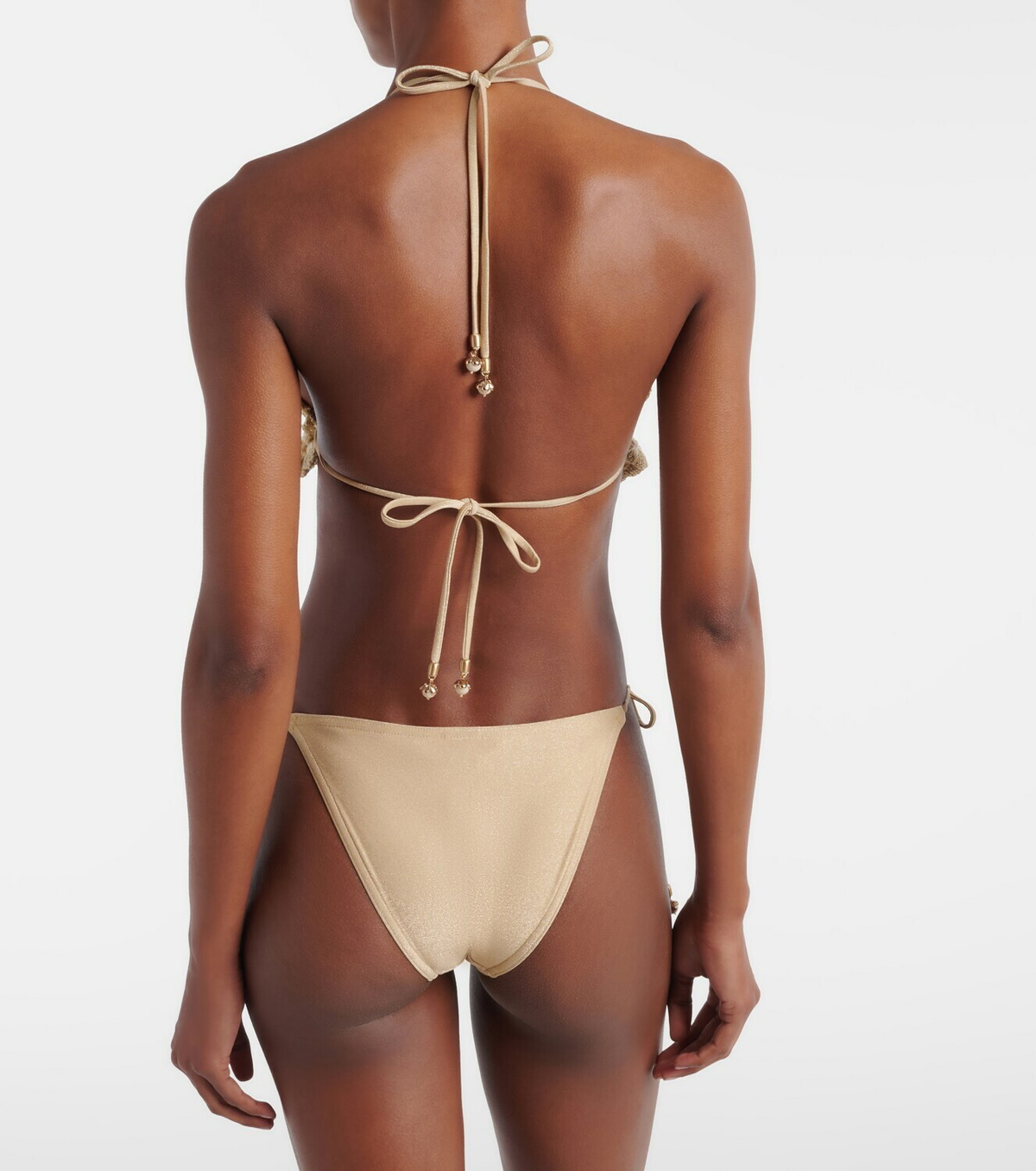 Zimmermann Wanderlust crochet and lamé bikini
