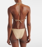Zimmermann Wanderlust crochet and lamé bikini