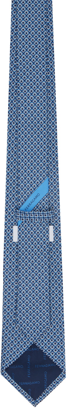 Ferragamo Navy Gancini Tie