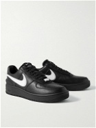 Nike - AMBUSH Air Force 1 Rubber-Trimmed Leather Sneakers - Black