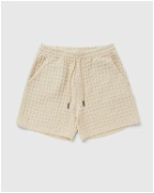 Oas Ecru Porto Waffle Shorts Beige - Mens - Casual Shorts