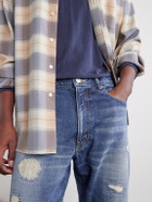 Beams Plus - Straight-Leg Distressed Jeans - Blue