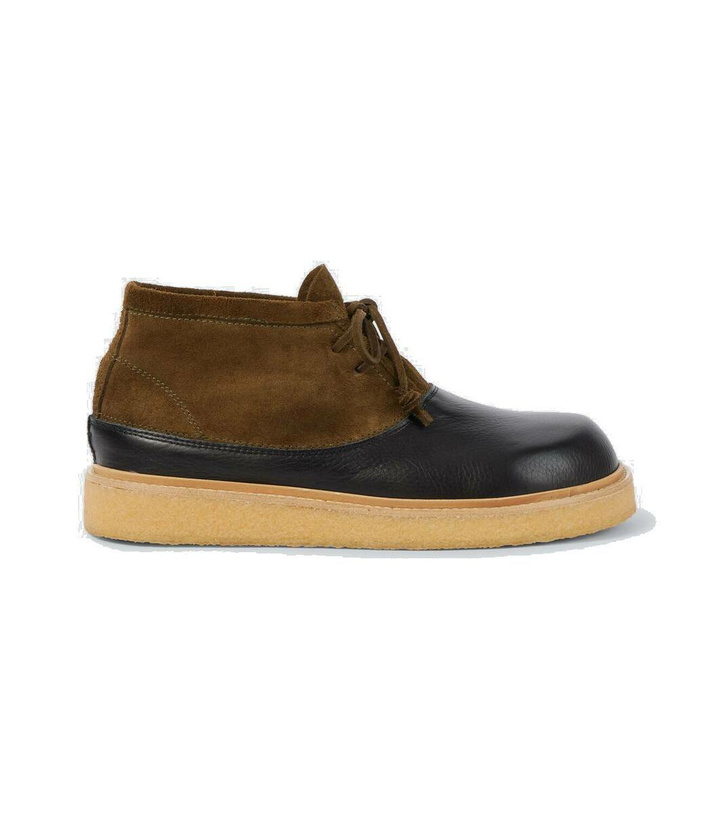 Photo: Marni Patchy suede combat boots