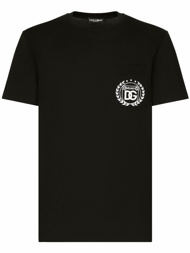 Photo: DOLCE & GABBANA - Logo Cotton T-shirt