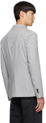 Neil Barrett Gray Polyester Blazer