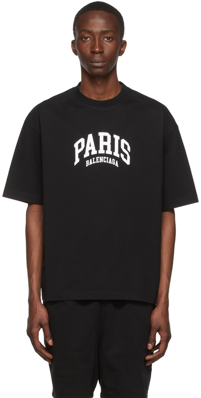 Photo: Balenciaga Black Cotton T-Shirt