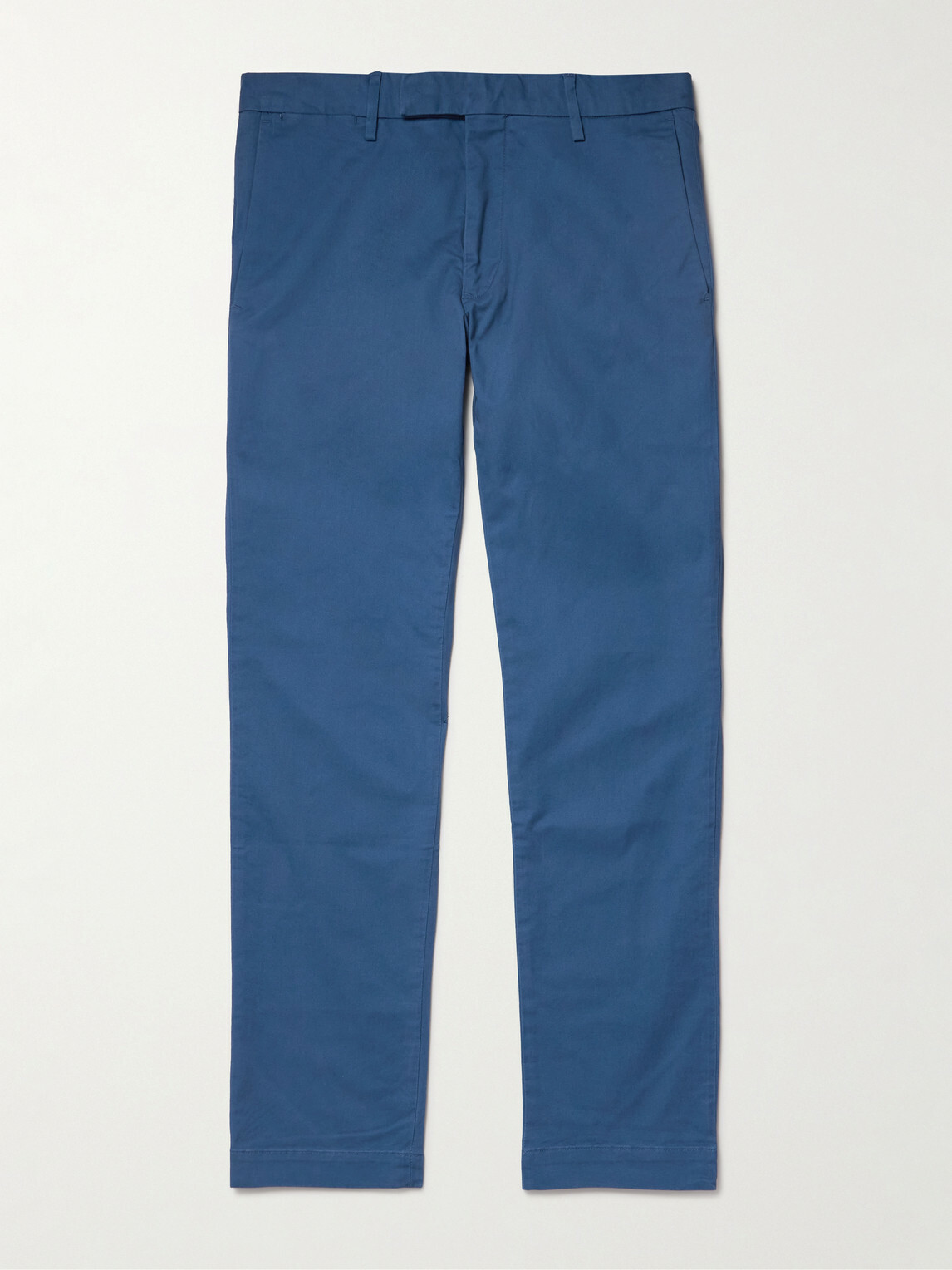 Polo Ralph Lauren - Greenwich Straight-Leg Cotton-Blend Trousers - Blue