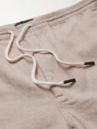 Club Monaco - Linen and Cotton-Blend Drawstring Shorts - Neutrals