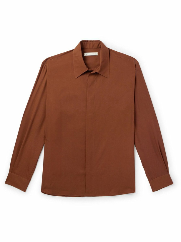 Photo: UMIT BENAN B - Silk Shirt - Brown