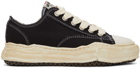 Miharayasuhiro Black Over-Dyed OG Sole Peterson Sneakers