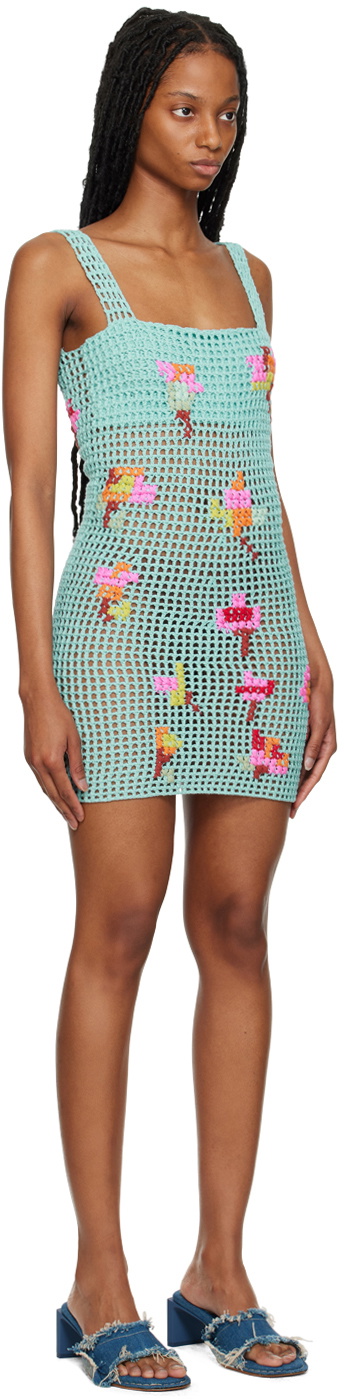 Tach Blue Nunzia Minidress