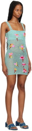 Tach Blue Nunzia Minidress