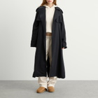 SKIMS Women's Boyfriend Fleece Trench Coat in Onyx