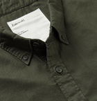 Entireworld - Slim-Fit Button-Down Collar Organic Cotton Oxford Shirt - Green