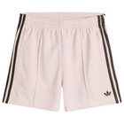 Adidas Women's Firebird Shorts in Sandy Pink/Aurora Coffee