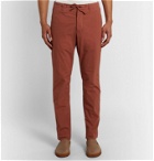 MAN 1924 - Tomi Tapered Stretch-Cotton Drawstring Suit Trousers - Red