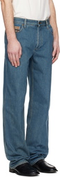 Burberry Blue Check Pocket Jeans