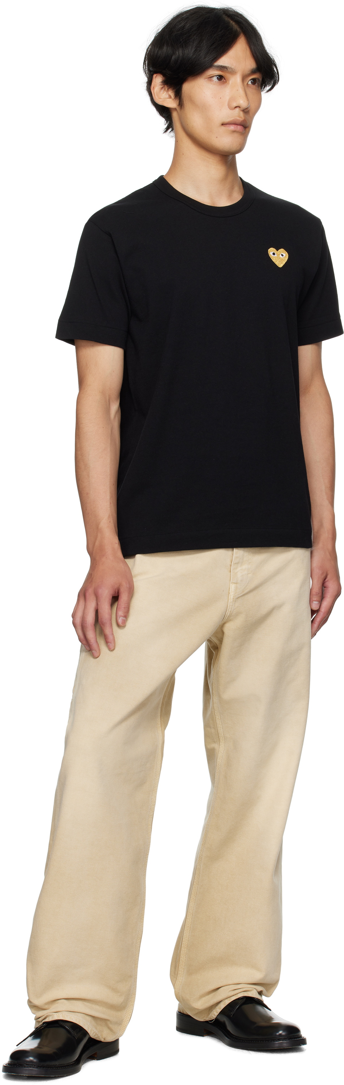 COMME des GARÇONS PLAY Black Heart Patch T-shirt