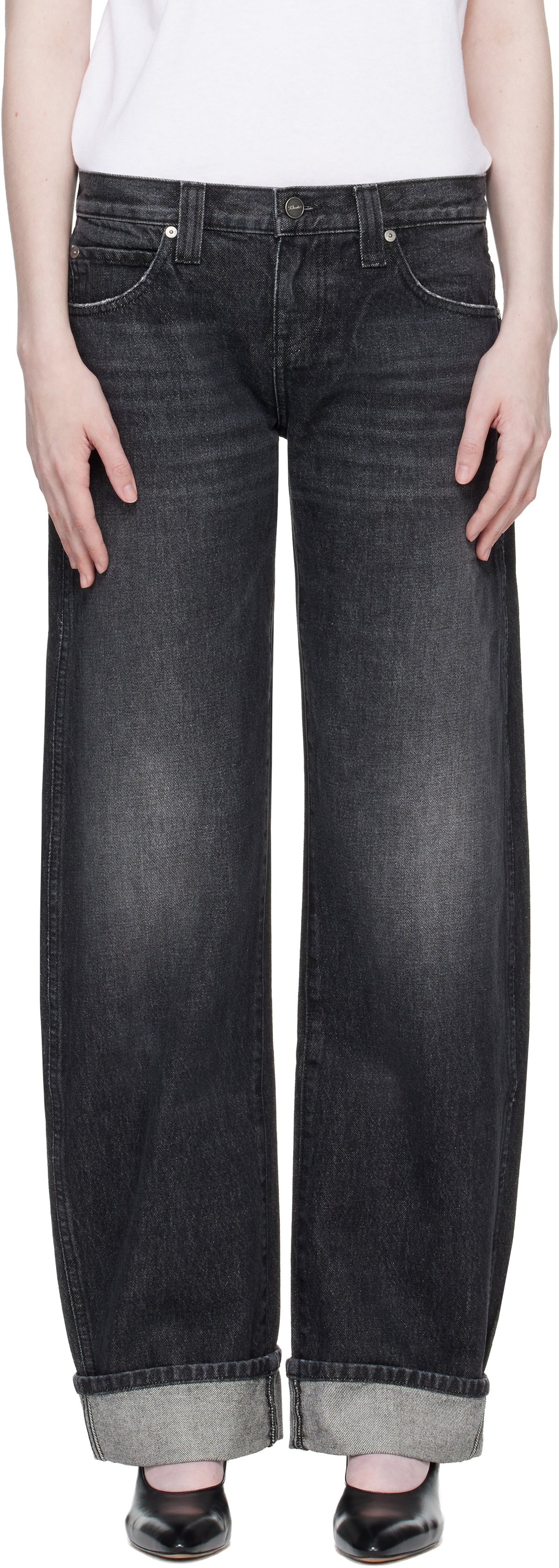 KHAITE Black Karo Jeans