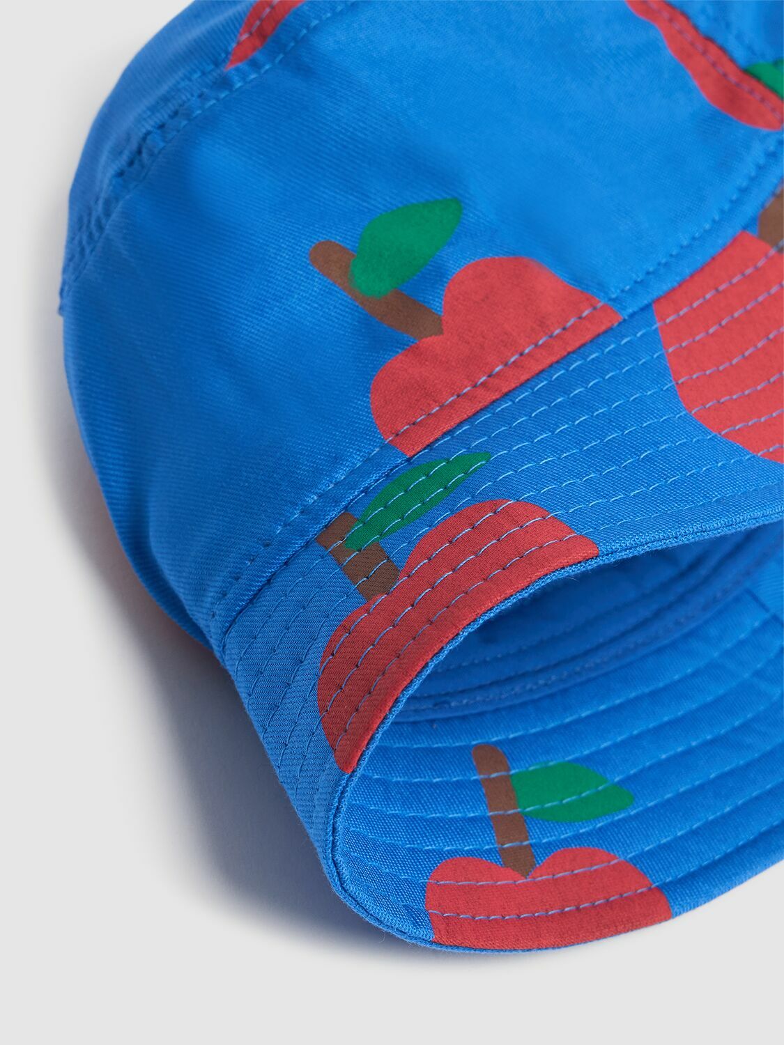 JELLYMALLOW Apple Print Cotton Bucket Hat
