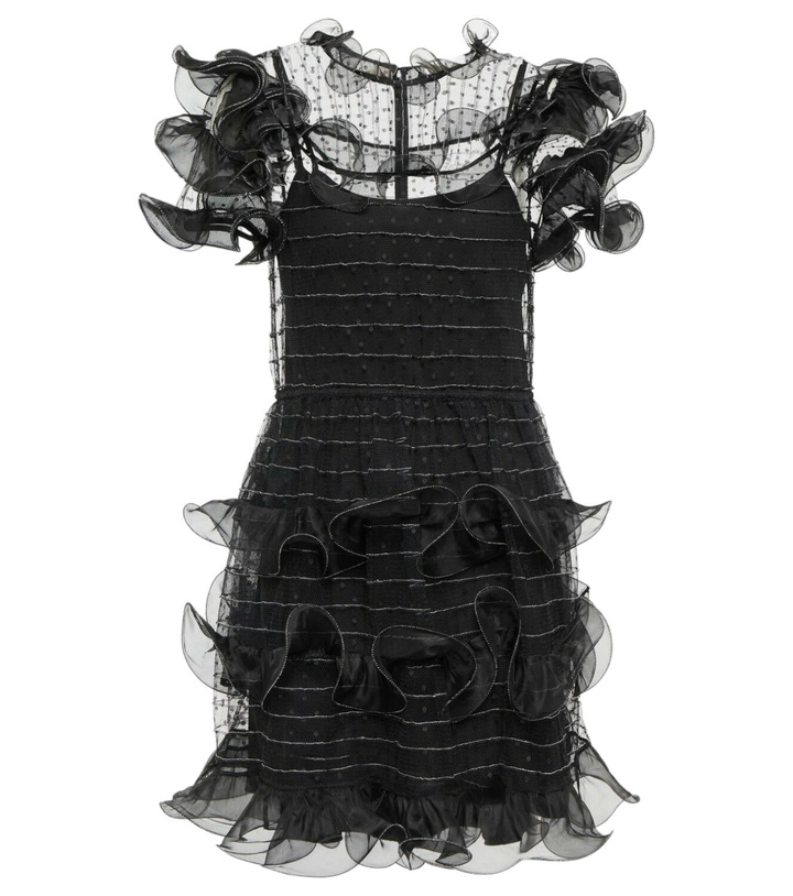 blue dress for baby girl Red Valentino Black Pink & White Silk Dress w/ Lace Trim Sz 2