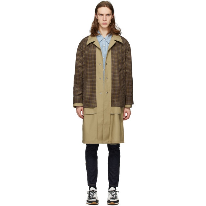 Photo: Solid Homme Beige Layered Coat