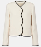 Valentino Crepe Couture scalloped jacket