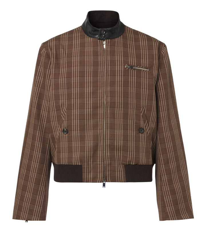 Photo: Wales Bonner Axis checked virgin wool jacket