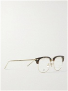 Berluti - Square-Frame Gold-Tone and Tortoiseshell Acetate Optical Glasses