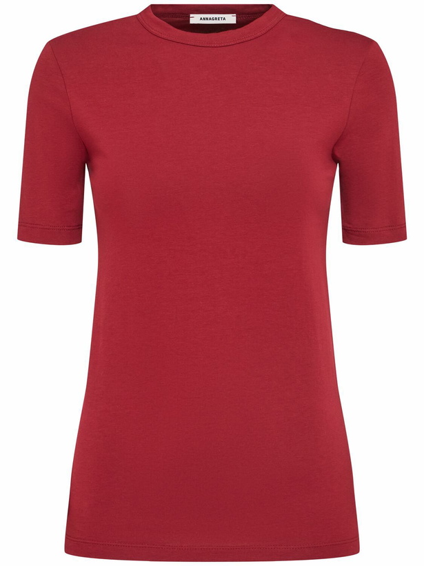 Photo: ANNAGRETA Daisy Stretch Cotton Jersey T-shirt