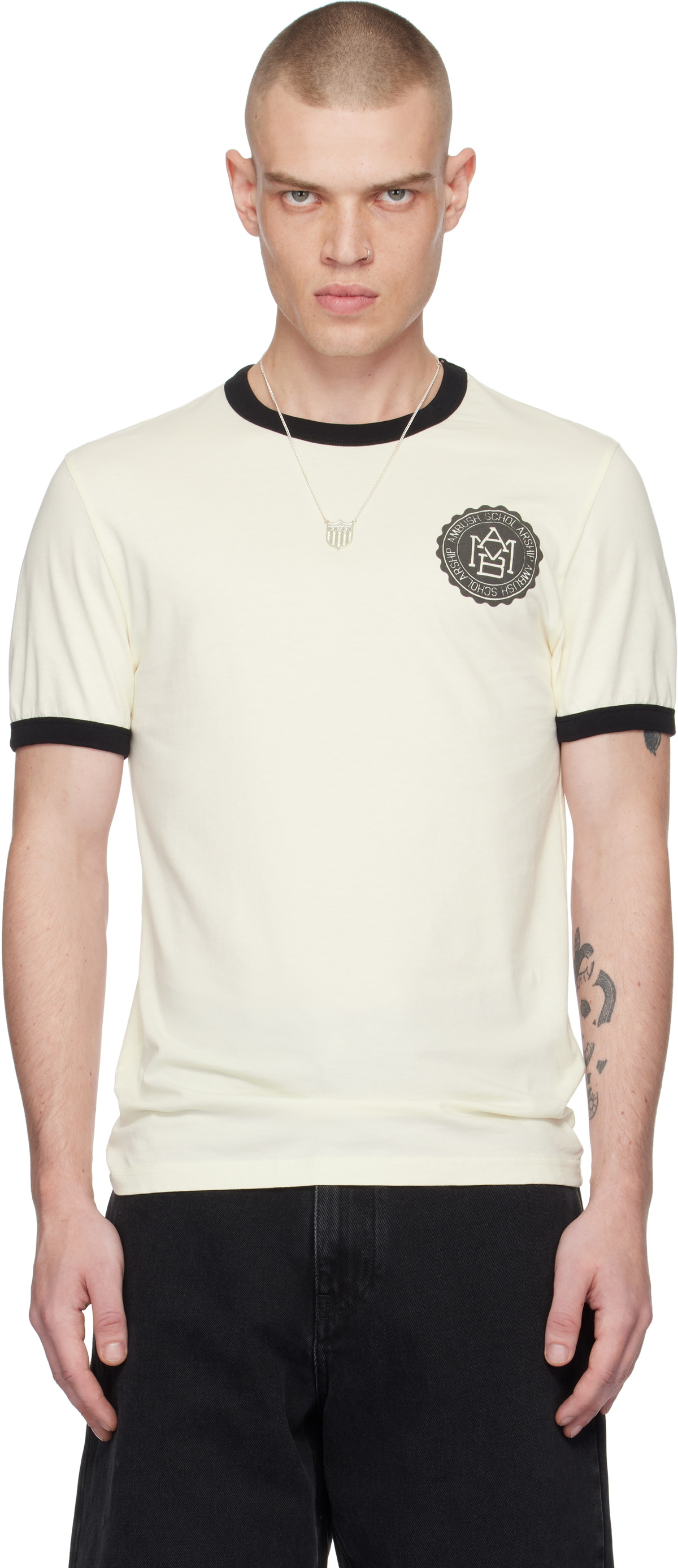 AMBUSH Off-White Ringer T-shirt Ambush