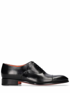 SANTONI Racer Leather Derby Shoes