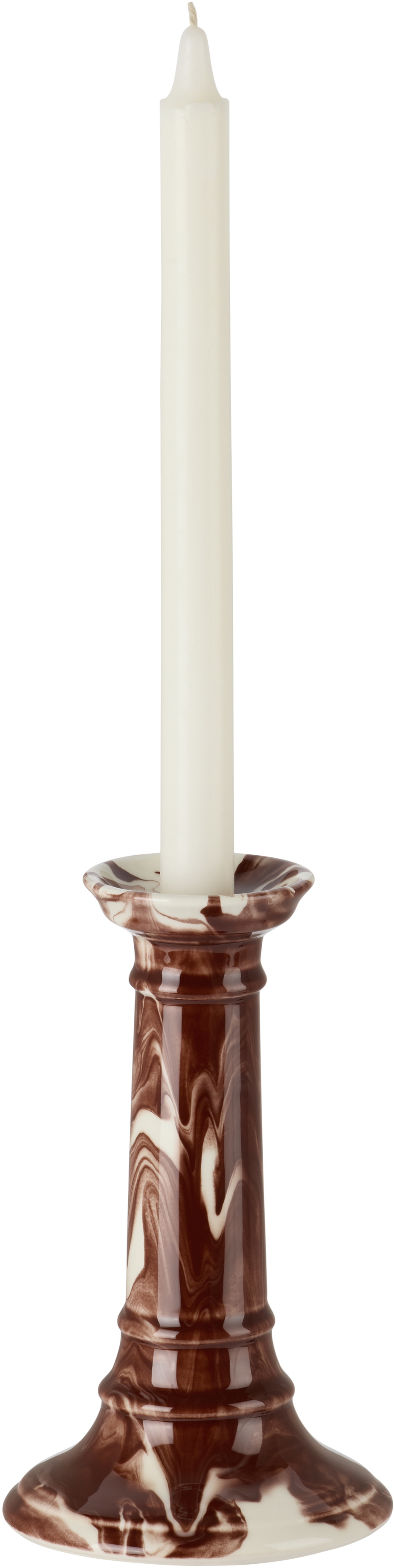 The Conran Shop Burgundy & Off-White Wardour Candle Holder