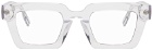 MCQ Transparent Square Sunglasses