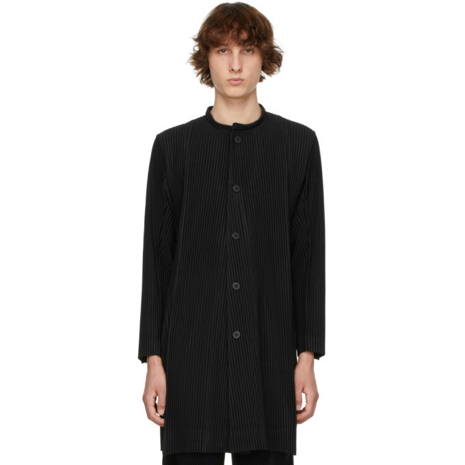 Photo: Homme Plisse Issey Miyake Brown Rock Coat