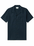 Oliver Spencer - Havana Camp-Collar Linen Shirt - Blue