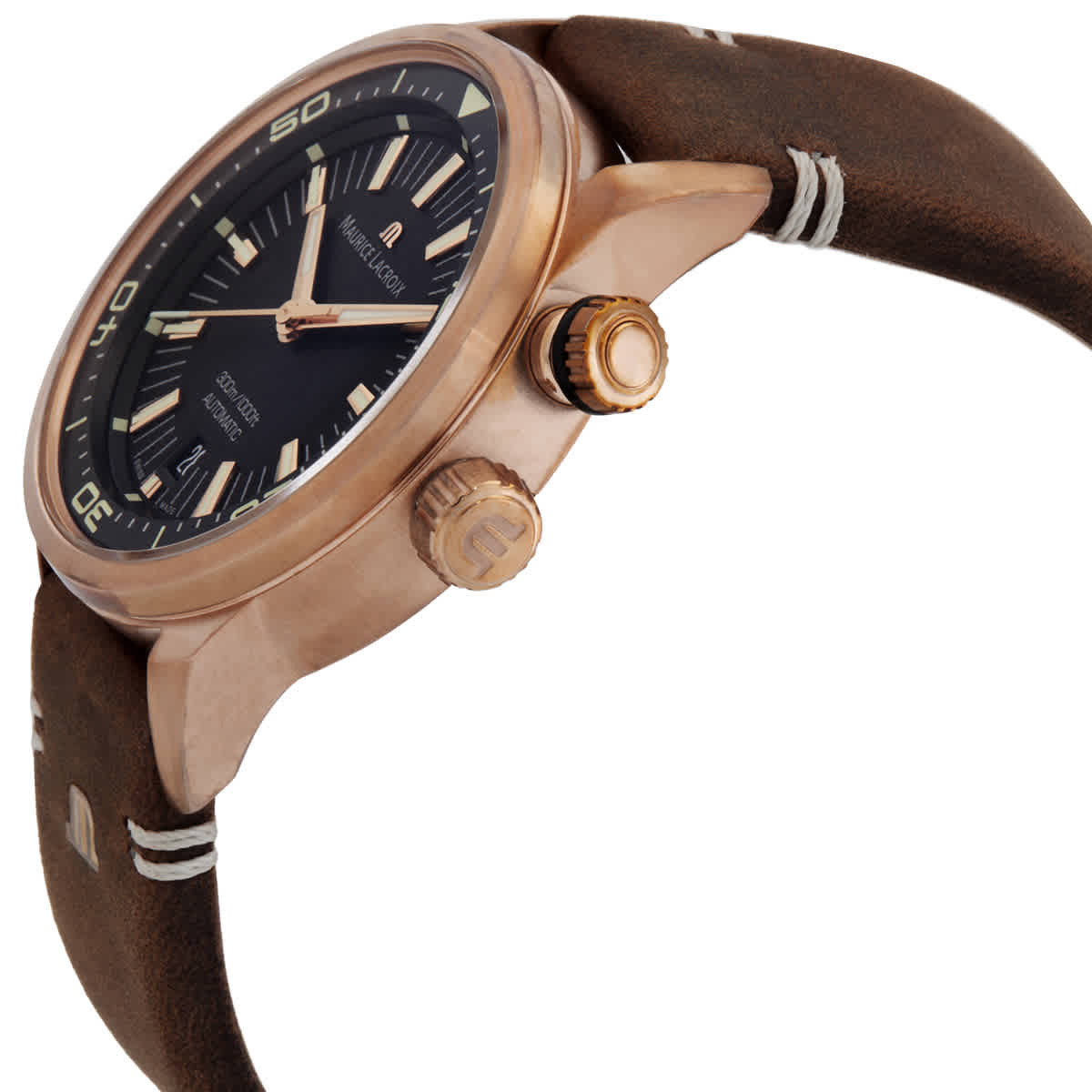 Maurice Lacroix Limited Edition Pontos S Diver Automatic Black Dial Watch PT6248-BRZ01-330-3