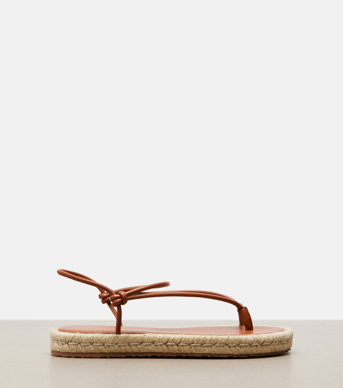 Gianvito Rossi Leather espadrille sandals