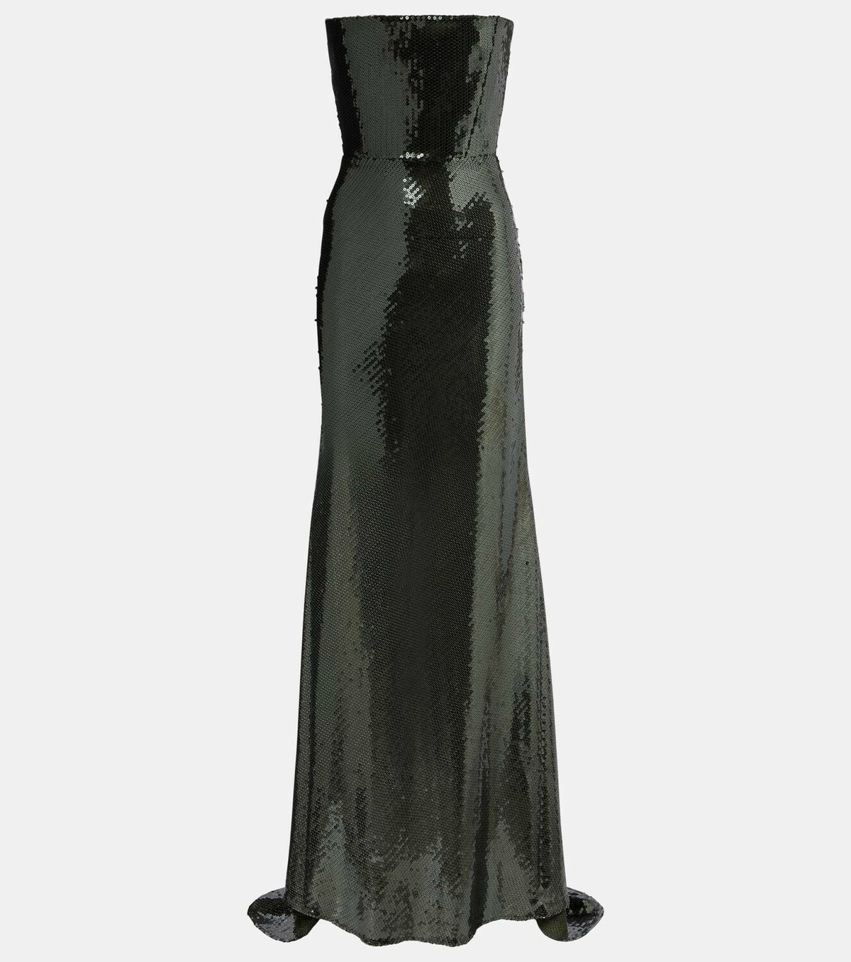 Alex Perry Sequined corset gown