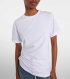 Victoria Beckham Gathered cotton jersey T-shirt