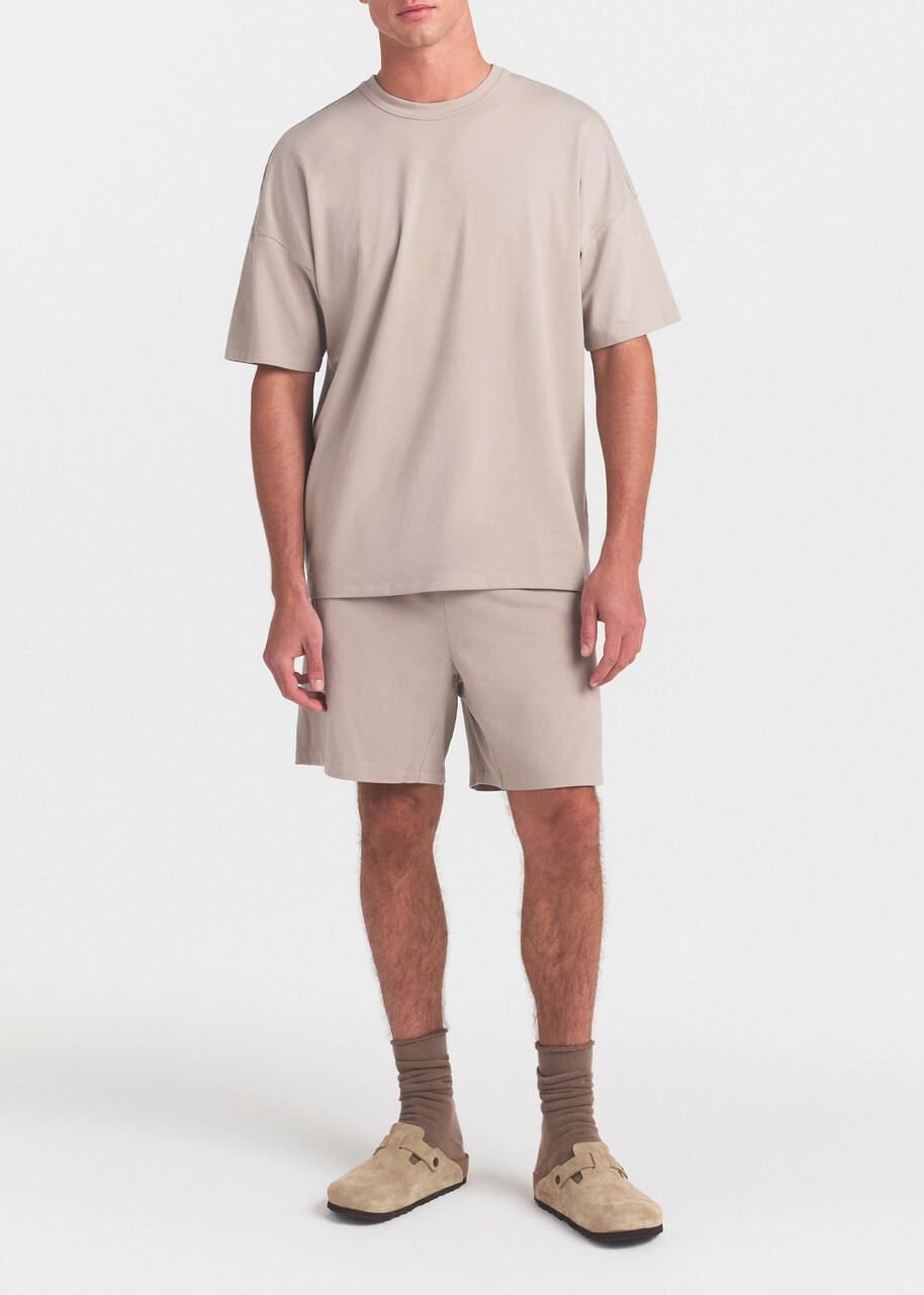 Skims Relaxed Cotton T-shirt Beige