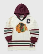 Mitchell & Ness X JUST DON NHL JERSEY HOODIE CHICAGO BLACKHAWKS Beige Men