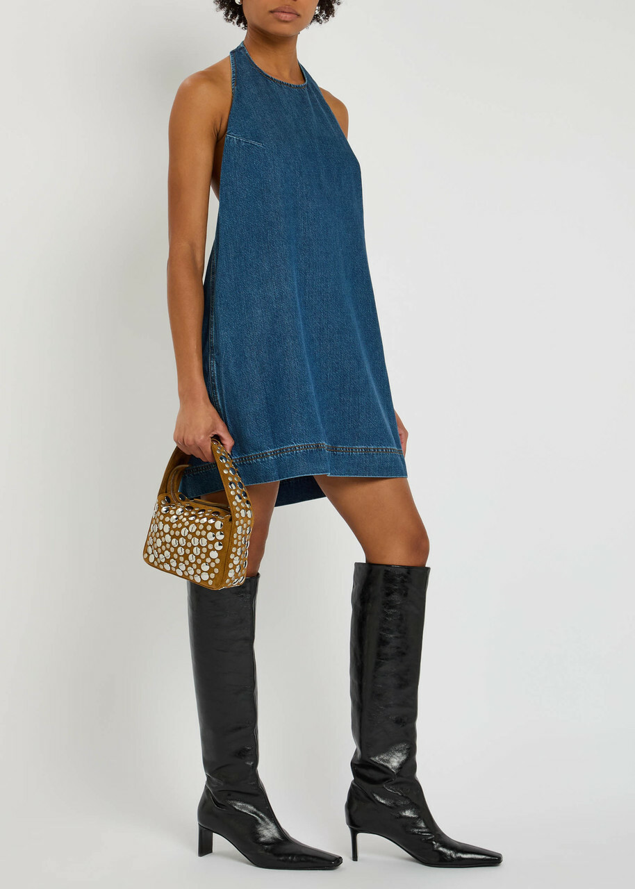 Reformation Avielle Denim Mini Dress