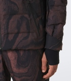 Aztech Mountain Nuke printed hooded down ski jacket