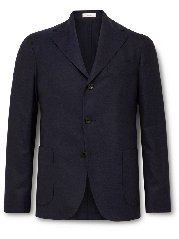 Photo: Boglioli - Dover Unstructured Virgin Wool Suit Jacket - Blue