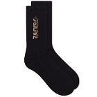 Polar Skate Co. Men's Star Sock in Black/Brown